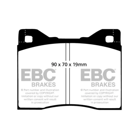 DP125/2 Klocki hamulcowe ULTIMAX2 EBC Brakes BMW 5 Series E12 518 5 Series E12 520 5 Series E12 525 5 Series E12 528 7 Series E23 728