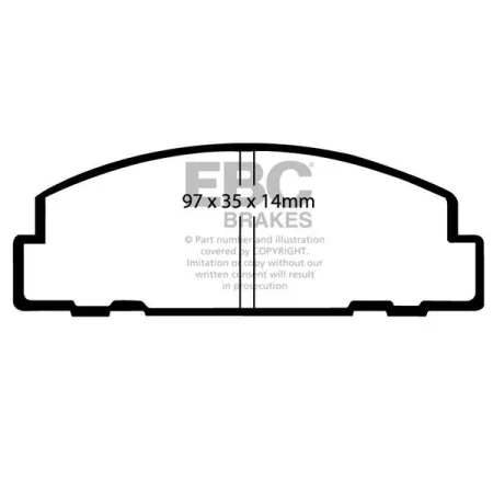 DP542 Klocki hamulcowe ULTIMAX2 EBC Brakes Daihatsu Domino