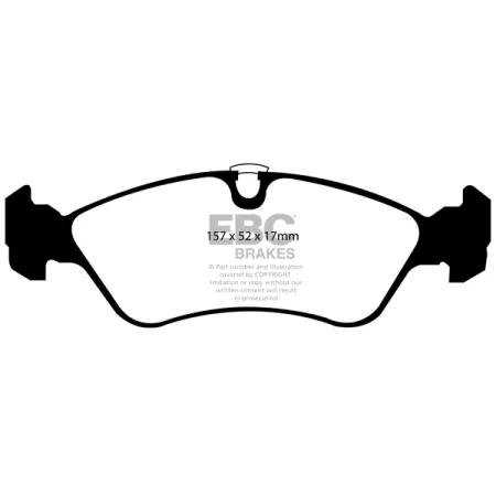 DP1087 Klocki hamulcowe ULTIMAX2 EBC Brakes Opel Astra Cabriolet Vectra VAUXHALL Astra F Astra Cabriolet Calibra Cavalier Vectra