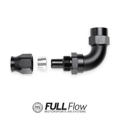 Nuke Performance PTFE Hose End Fitting Spare Socket AN6, Black