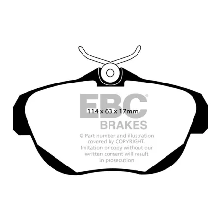 DP1962 Klocki hamulcowe ULTIMAX2 EBC Brakes Citroen C6