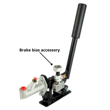 Hydrauliczny Kompaktowy Hamulec Ręczny Pionowy RacingPedalBoxes - Czarny