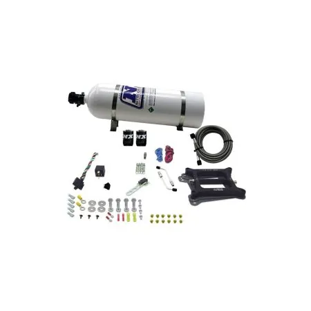 4150 Conventional Plate System Gasoline Stage 6 50-300Hp with 15Lb Bottle Nitrous Express NX 30040-15