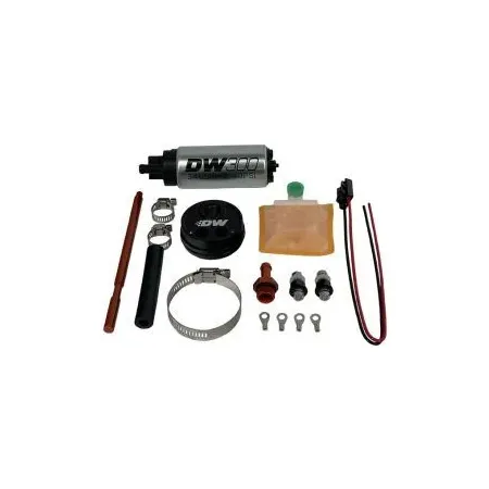 DeatschWerks In-Tank Pump Adatper and DW300 340 lph Fuel Pump for 2.5L Surge Tank