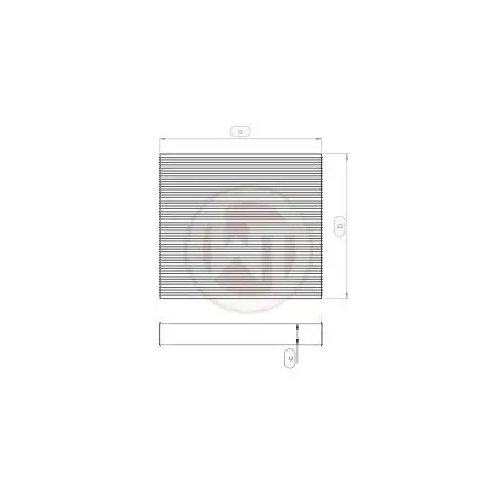 Radiator core Wagner Tuning 240x251x52