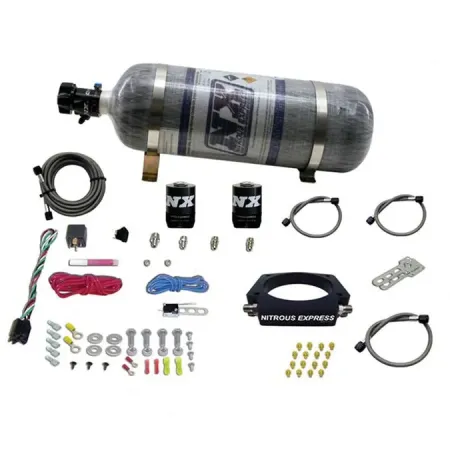 LS 102mm Plate System with 12Lb Carbon Bottle for GM Vehicles Nitrous Express NX 20933-12