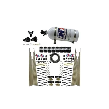 Four Stage 8-Cyl Dry Direct Port Nitrous System 10LB Nitrous Express NX 93306-10