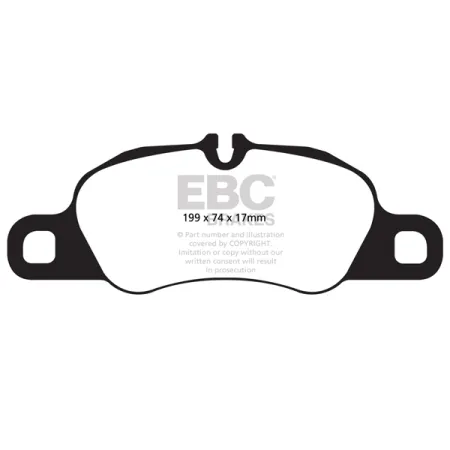 DP82057RP1 Sportowe klocki hamulcowe RP-1 Racing EBC Brakes Porsche 911 991 Boxster 981 Boxster Spyder 981 Boxster 718 Cayman 981 Cayman 718 Porsche 9