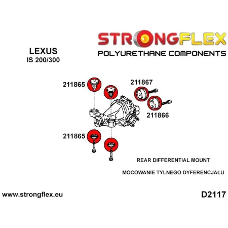 216231B: Kompletny zestaw zawieszenia Lexus IS