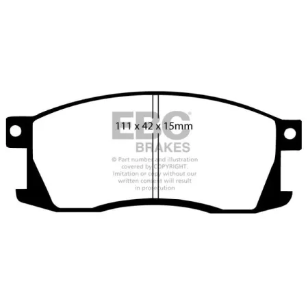 DP344 Klocki hamulcowe ULTIMAX2 EBC Brakes Honda Prelude SN Quintet