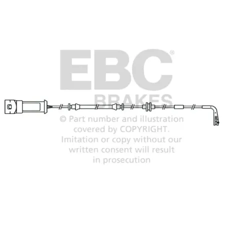 EFA118 Czujnik zużycia klocków hamulcowych EBC Brakes Opel Signum Vectra VAUXHALL Signum Vectra