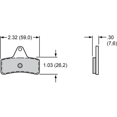 Klocki hamulcowe Wilwood 150-5602K CM Composite Metallic 4308 Power Sports Industrial Pads .30