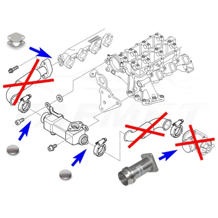 Zamiennik zaworu EGR BMW E90 E92 E60 z silnikami 2.0 2.5 3.0 D