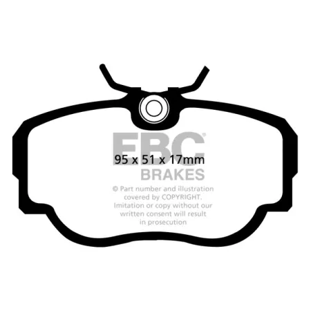 DP4779R Klocki hamulcowe YELLOWSTUFF EBC Brakes BMW 3 Series E30 316 3 Series E30 318 3 Series E30 320 3 Series E30 323 3 Series E30 324 3 Series E30