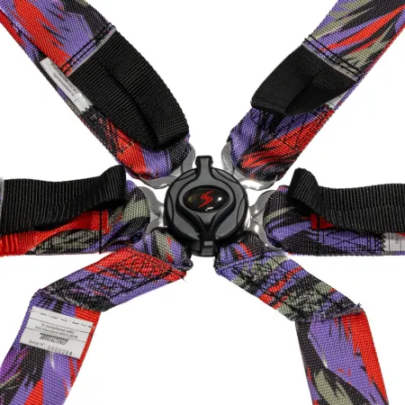DriftShop ExtraBalls 6 Point Harness Multi Colour FIA Approved 8853