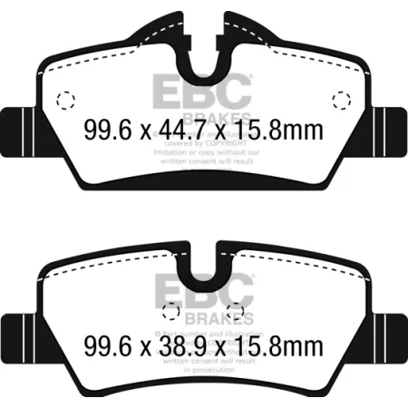 DP42228R Klocki hamulcowe YELLOWSTUFF EBC Brakes Mini Hardtop F55 Hardtop F56 Convertible F57 Mini Hatch 3rd Gen F55 Cooper Mini Hatch 3rd Gen F55 Coo