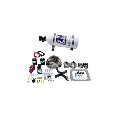 4500 Covert Crossbar Plate System Stage 6 50-300Hp with 5Lb Bottle Nitrous Express NX 63071-05