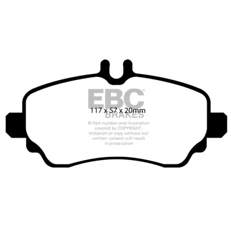 DP1555 Klocki hamulcowe ULTIMAX2 EBC Brakes Mercedes-Benz Vaneo