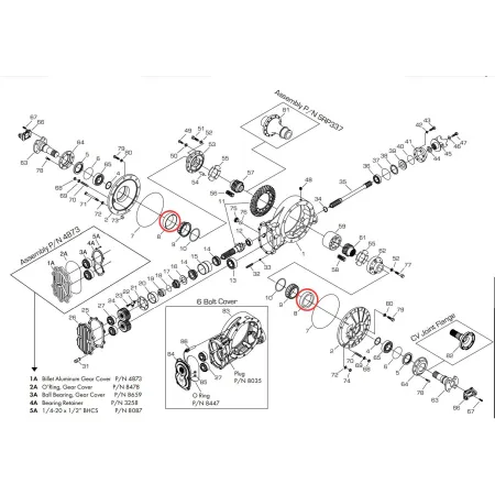 Winters Bieżnia łożyska stożkowego, boczna pokrywa dyferencjału 7357