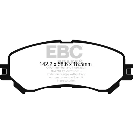 DPX2272 Klocki hamulcowe ULTIMAX2 EBC Brakes Renault Espace Mk5 Grand Scenic Mk4 Megane Hatch Mk4 Megane Saloon Mk4 Scenic 4th Gen Talisman Talisman G