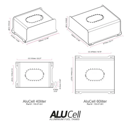 Nuke Performance AluCell Fuel Cell 60l with Nuke Performance CFC Unit