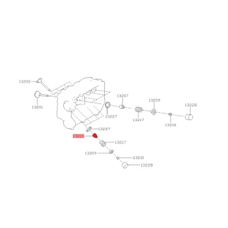 Uszczelniacz zaworu wydechowego 13211AA110 Subaru EJ20 EJ25