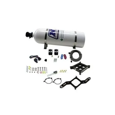 4150 Billet Crossbar Plate System Single Stage 100-500Hp with 15Lb Bottle Nitrous Express NX 66042-15
