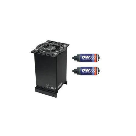 Zbiornik wyrównawczy paliwa 3.0L z podwójnymi pompami DW300 DeatschWerks