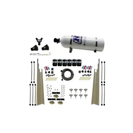 8-Cyl Triple-D Dry Direct Port 3 Stage Dry 6 Solenoids 15LB Nitrous Express NX 80020-15
