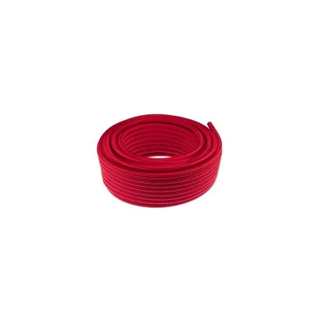 Przewód paliwowy gumowy czerwony w nylonowym oplocie AN8
