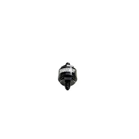 Billet Turbo Oil Feed Filter 44um AN-4 - Black