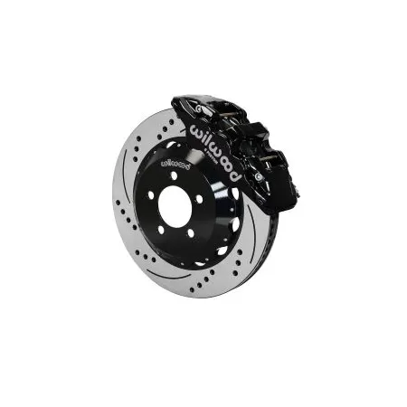 Wilwood 140-14067-D AERO6 Big Brake Kit Przedni zestaw hamulcowy 14.25" Wiercony Czarny Dodge Chrysler