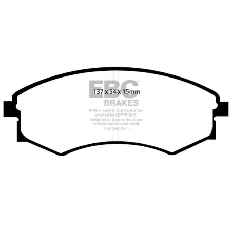 DP1358/2 Klocki hamulcowe ULTIMAX2 EBC Brakes Hyundai Santamo KIA Joice Ssangyong Rexton