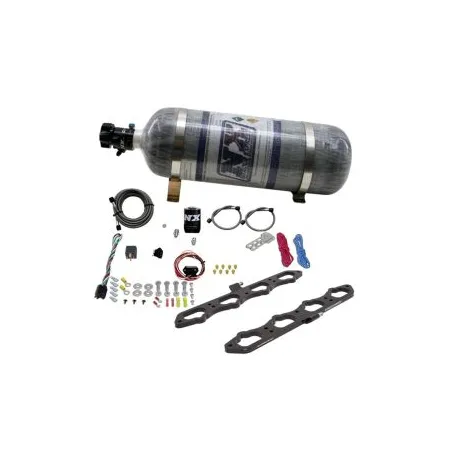 Dry Direct Port Plate System with 12Lb Bottle for Ford Coyote Engine Nitrous Express NX 20957-12