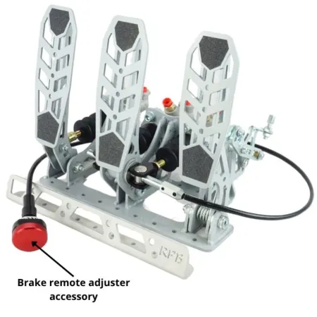 Pedalbox Drifting & Rally Mocowany do Podłogi z Podparciem Stopy RacingPedalBoxes – Szary