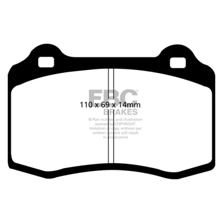 DP81140.14SR11 Sportowe klocki hamulcowe Sintered SR11™ EBC Brakes Chrysler USA Viper Dodge USA Viper Ferrari 360 F430 Lancia Delta Integrale HF Evolu