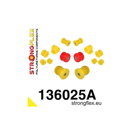 136025A: Zestaw poliuretanowy kompletny SPORT Opel Astra F