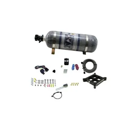 Billet Crossbar Plate System Dry Single Stage 100-500HP 4150 Flange 12LB Nitrous Express NX 66142-12