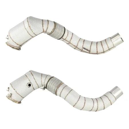 Downpipe FMC.Pro BMW F15 F16 X5 50ix X6 50ix 4.0 4.4L N63B 2015- z katalizatorem i osłoną termoizolacyjną inconel