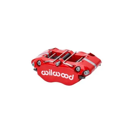 Uniwersalny zacisk hamulcowy 4 tłoczkowy Wilwood 120-16687 Narrow Dynapro-P czerwony