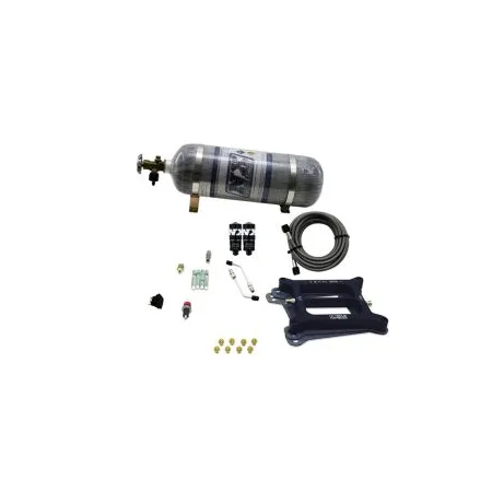 4150 Hitman Nitrous Plate System 100-150-200Hp with 12Lb Carbon Bottle Nitrous Express NX 40040-12