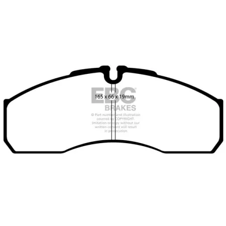 DP850 Klocki hamulcowe ULTIMAX2 EBC Brakes IVECO COMMERCIAL Mercedes-Benz COMMERCIAL Sprinter 616D Renault COMMERCIAL Mascott Daily 992006 55C