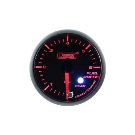 Wskaźnik Prosport ciśnienie paliwa seria Stepper Motor Peak 52mm
