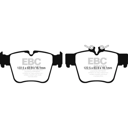 DP42270R Klocki hamulcowe YELLOWSTUFF EBC Brakes Mercedes-Benz Mercedes-Benz C43 AMG W205 C450 AMG W205 GLC300 CoupeC253 GLC 43 AMG CoupeC253 GLC 63 A