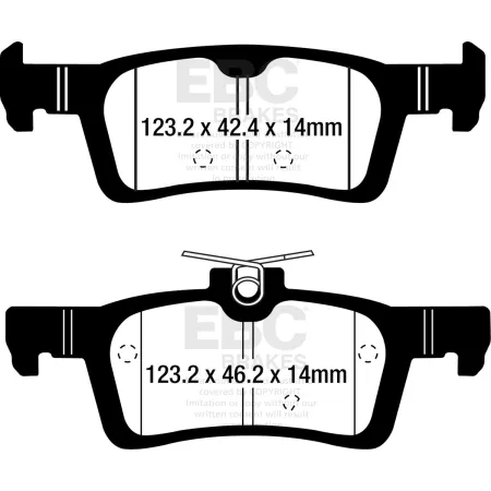 DP42319R Klocki hamulcowe YELLOWSTUFF EBC Brakes Ford Fiesta Mk8 Fiesta Active Fiesta Mk8 ST