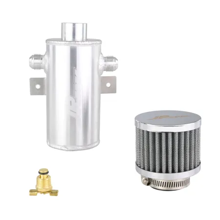 OIL CATCH TANK JRSPEC 0.75L Z 2 BOCZNYMI KRÓĆCAMI AN10 I FILTREM