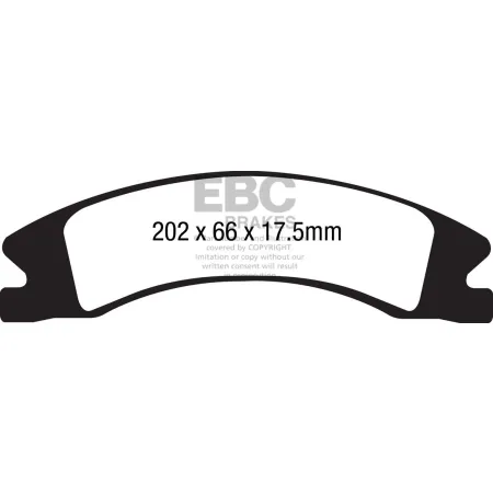 DP61885 Klocki hamulcowe GREENSTUFF EBC Brakes Chevrolet Silverado 2500 2WD Silverado 2500 4WD Silverado 3500 2WD Silverado 3500 4WD GMC Sierra 2500 3