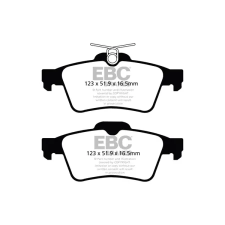 DPX2121 Klocki hamulcowe ULTIMAX2 EBC Brakes Peugeot 508 508 RXH