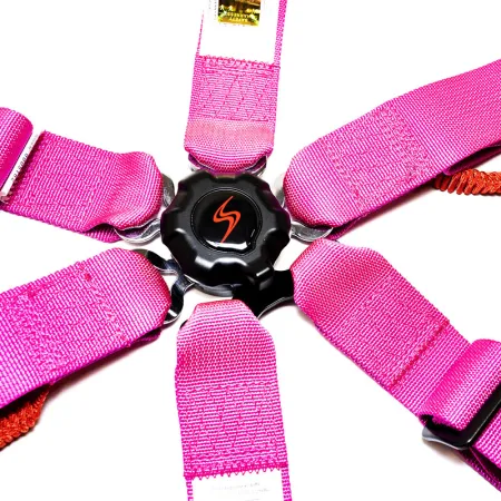 DriftShop 6 Point Harness Pink FIA Approved 8853