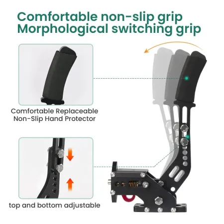 Hamulec Ręczny z czujnikiem Hall'a SIMSONN Symulator Simracing - Czarny